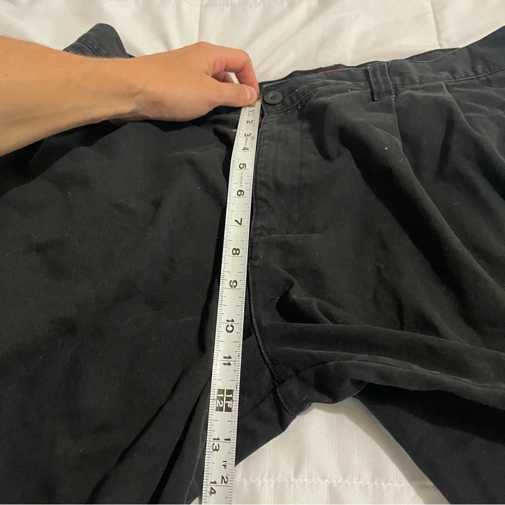 Merona Shorts‎ Men Size 38 Black Cotton Chino Solid Casual Lightweight Pockets